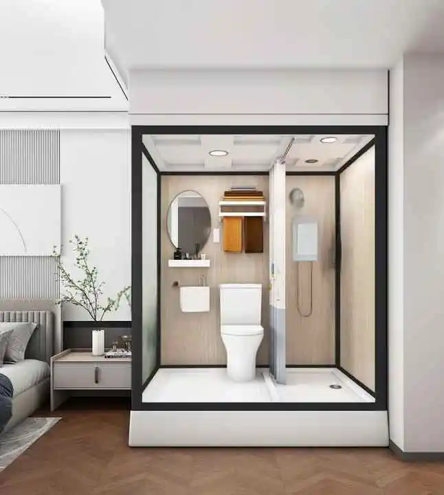 Low Price All in One Bathroom Shower Prefab Bathroom Pod with Toilet