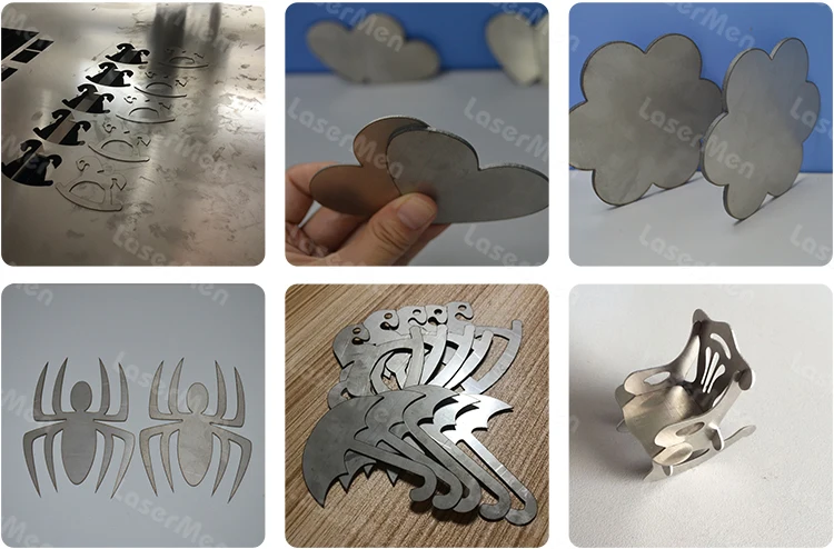 CO2 hybrid laser cutting machine for thin steel wood plywood acrylic cutting 150w 180w 300w with rotary and un-down table