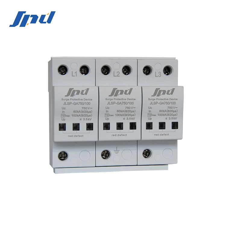 
 JINLI устройство защиты от перенапряжений, 750V Варистор 3P 100KA системой защиты от перенапряжений  