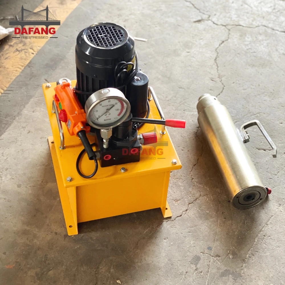 QYC 25 Tons Single Wire Stressing Jack Prestressed Concrete Jack Cable Mono 20 Ton Hydraulic Bottle Jacks Hydraulic Jack 30 Tons