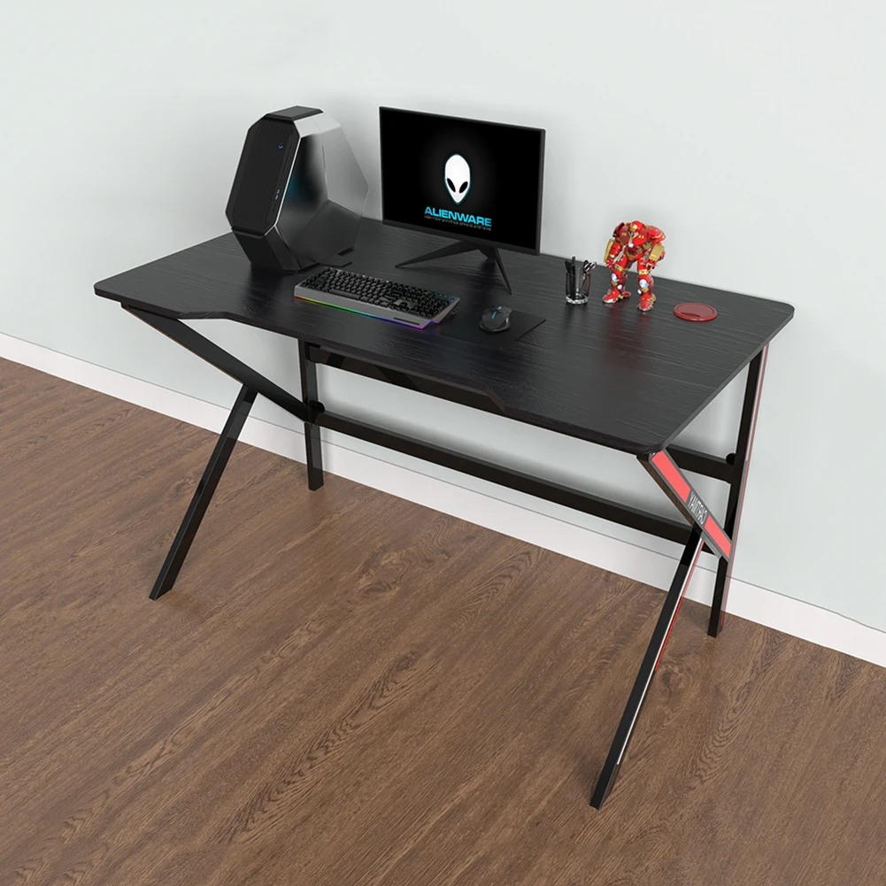 Factory Direct Sales Small Black Mdf Racing Gaming Desk Laptop Stand Home Table