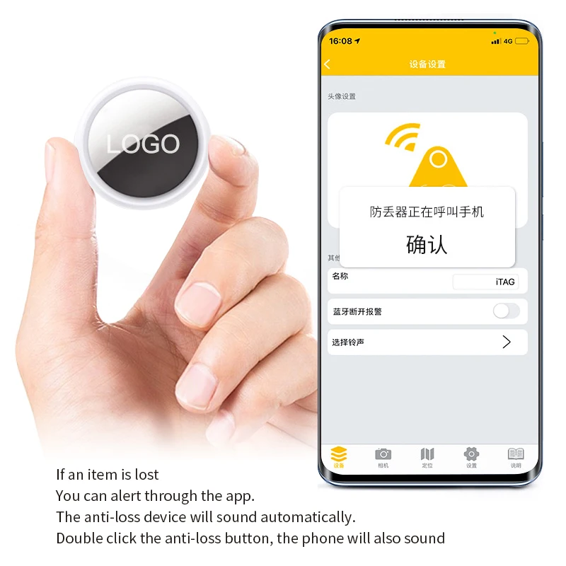 Hot sales Smart 4g Bt Gps Dog tracker & locator Airtag Kids Pet Keychain Tracker Mini Gps Cat Tracker & locator