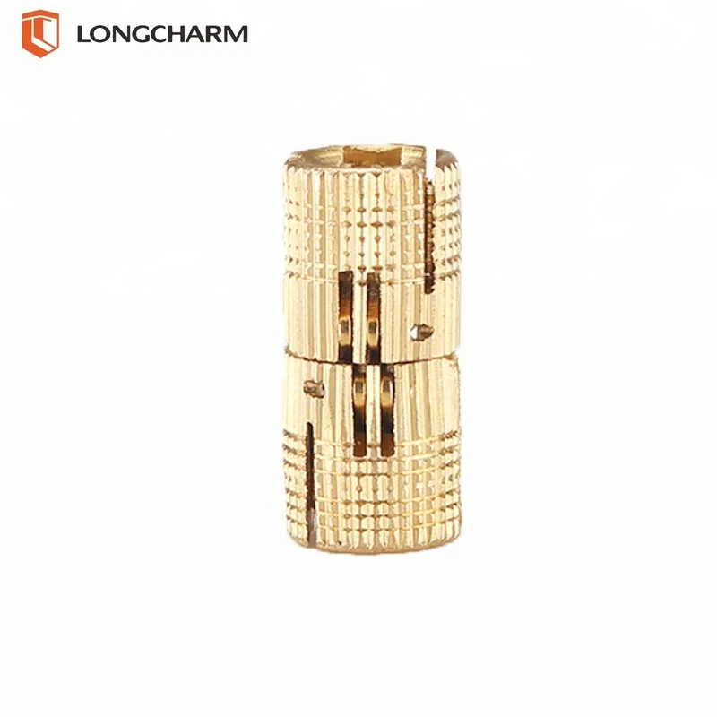 Concealed brass barrel hinge