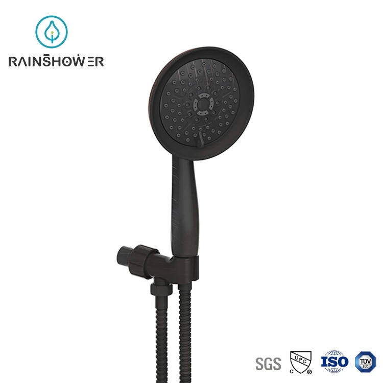 Rainshower water saving Watermark ABS Plastic 6 functions big head abs hand shower head