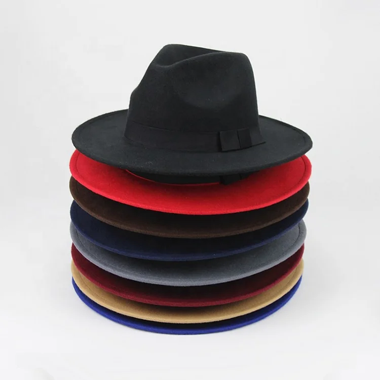 Professional factory wholesale fedora hats panama hat felt with price