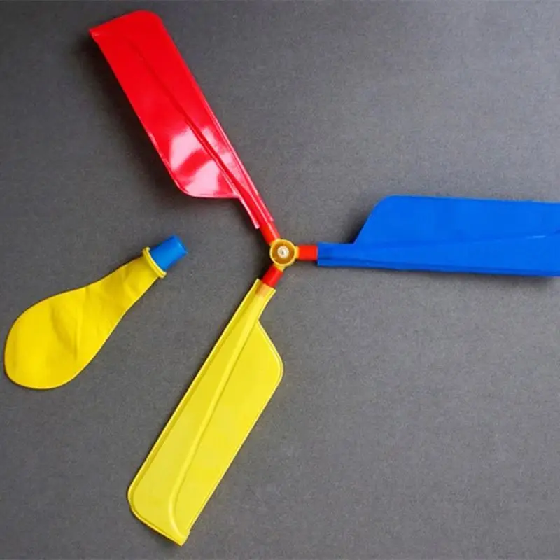 rubber novelty magic  flying airplane toy kids helicopter floating  interactive balloon plane propeller toy