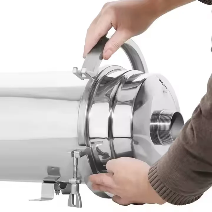 High Flow 2000L Uf Front Water Filter Ultrafiltration Purification System  Household Stainless Steel For Water For Home Use