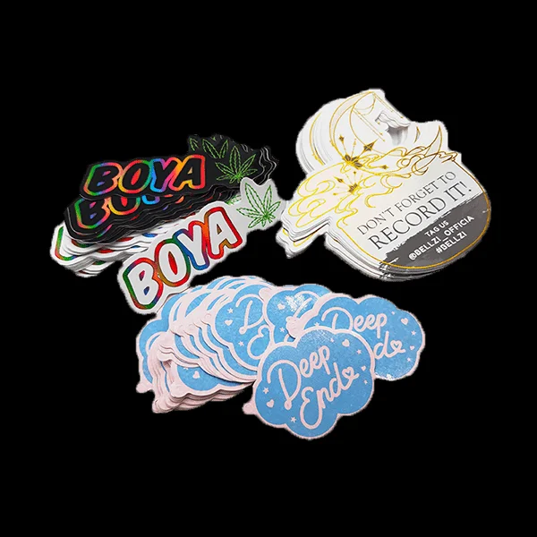 Оптовая продажа на заказ виниловые Мультяшные наклейки матовая печать Высокое качество логотип имя виниловая наклейка вырезка