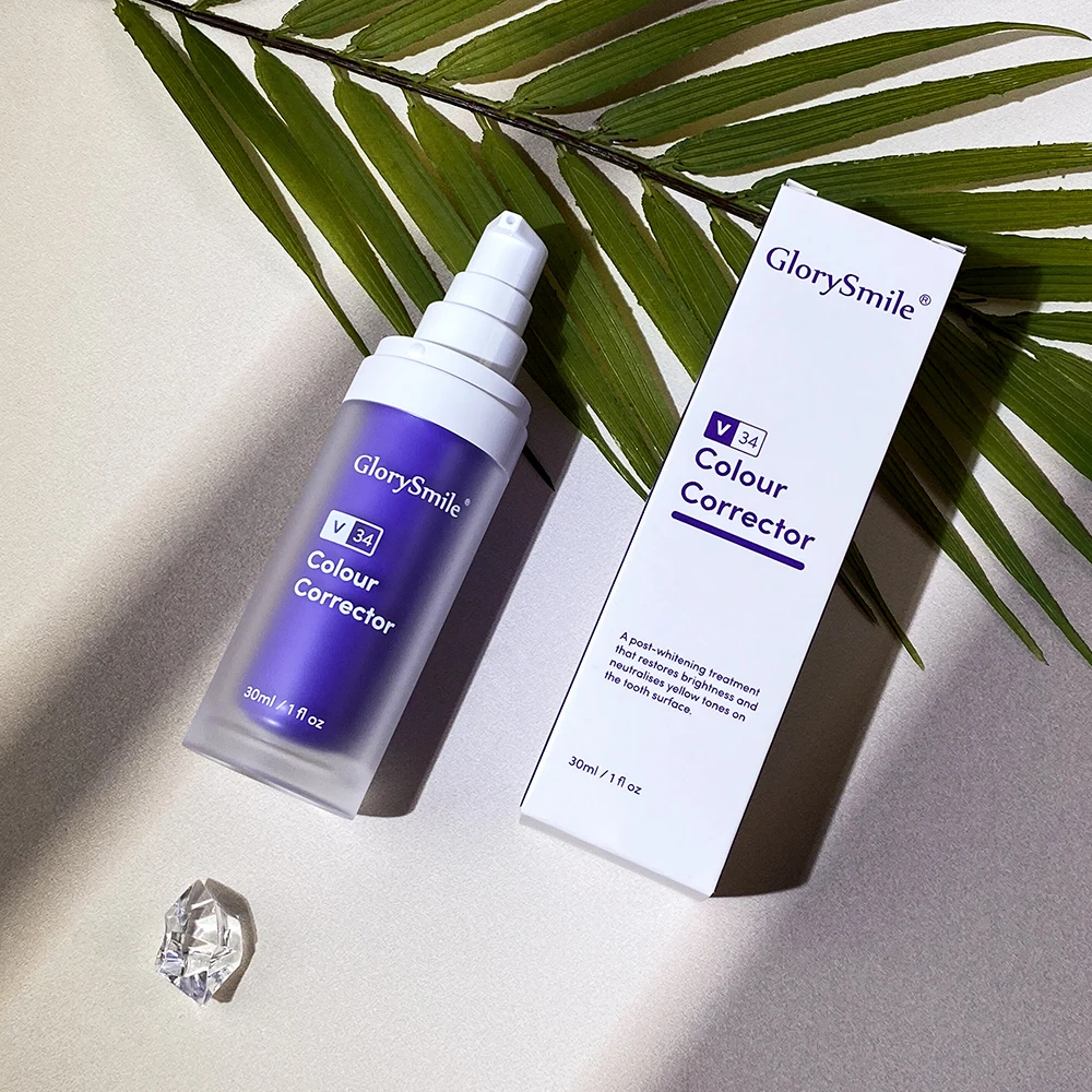 Фирменная профессиональная фиолетовая зубная паста эффективное отбеливание зубов корректор цвета