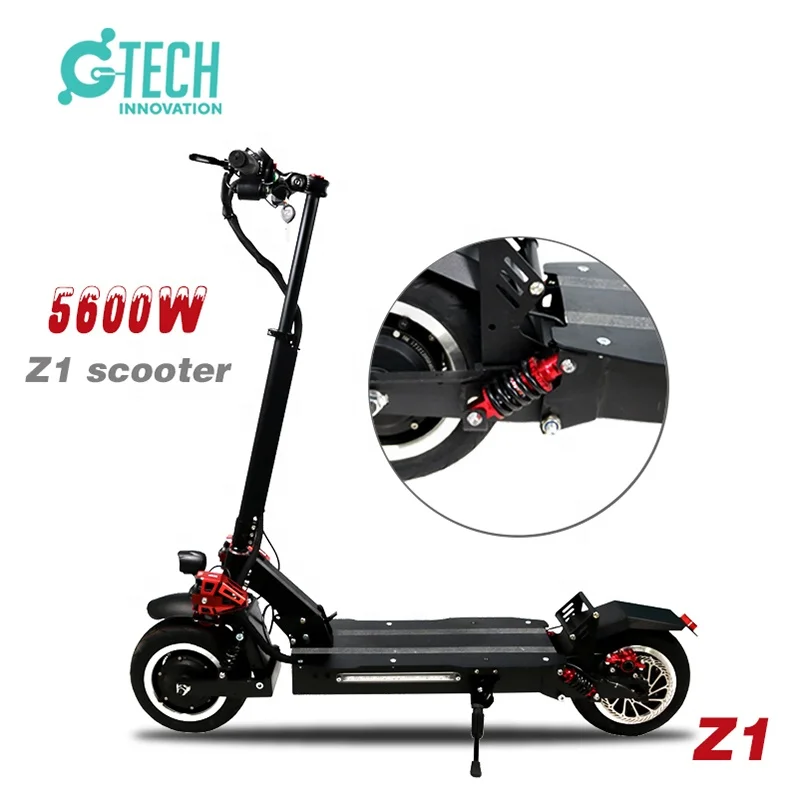 Gtech Fat Tire Folding Wide Two Wheel Adult dual motor Foldable electric scooter
