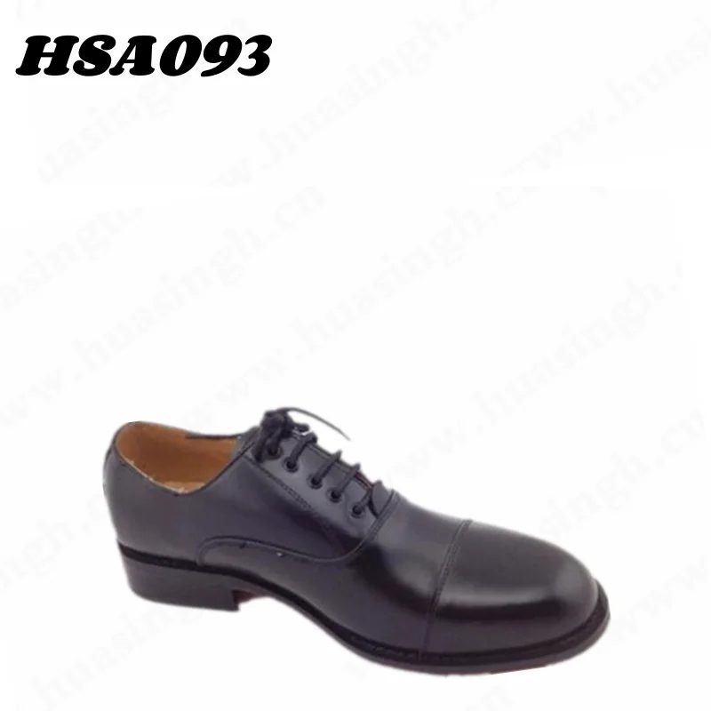 CMH,top-level full leather black uniform shoes with double joints anti-skid block heel rubber sole men casual derby shoes HSA093