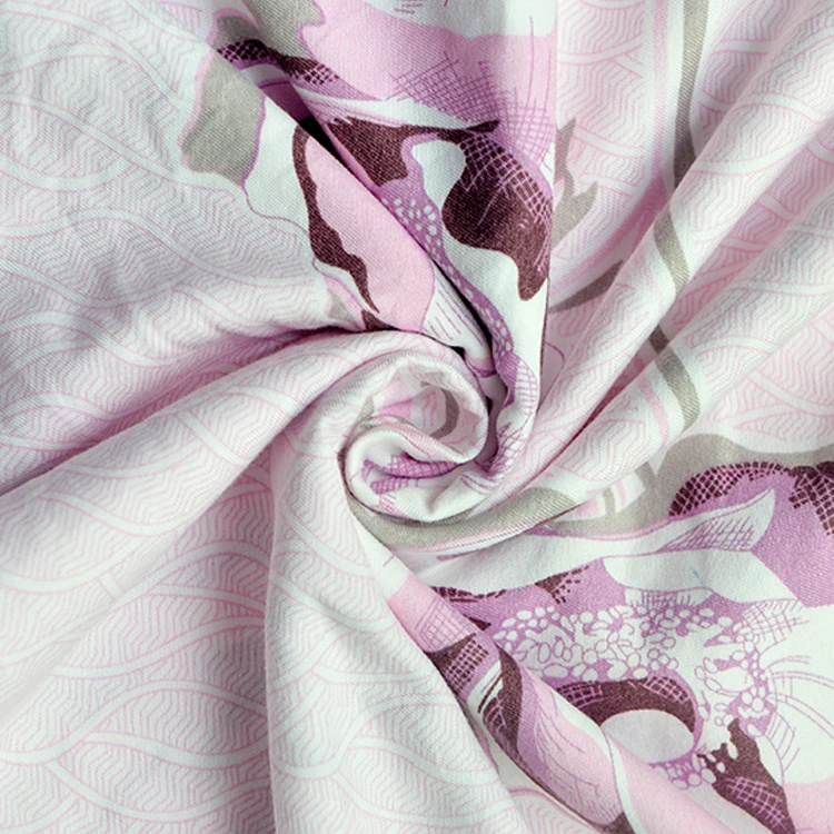 Wholesale Home Textile 100% Polyester Flower  Print Washable Cotton Fabric For Bed Sheet In Roll