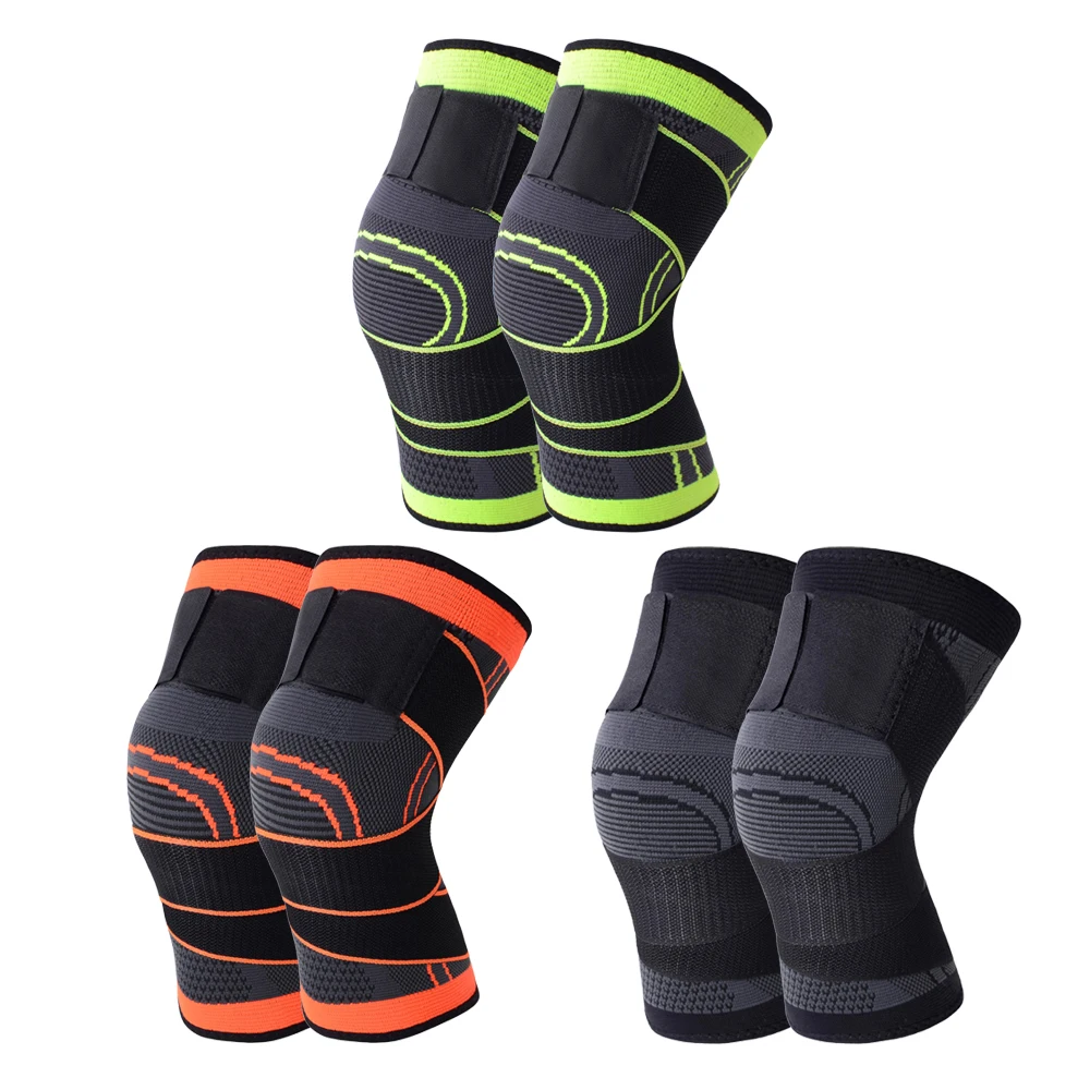 Hot Selling Nylon Knitted Knee Protector Pads Compression Sleeve Knee Brace
