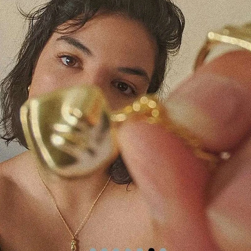 SUMMLY Vintage Abstract Body Face Pendant 18K Gold Plated Stainless Steel Chain Necklace Gift Fashion Jewelry