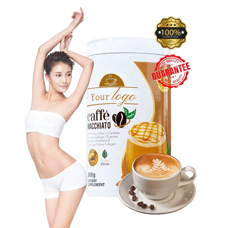 Slimming Dietary Supplement Caffe Macchiato slim tea milk powder with garcinia cambogia guarana for aids in digestion