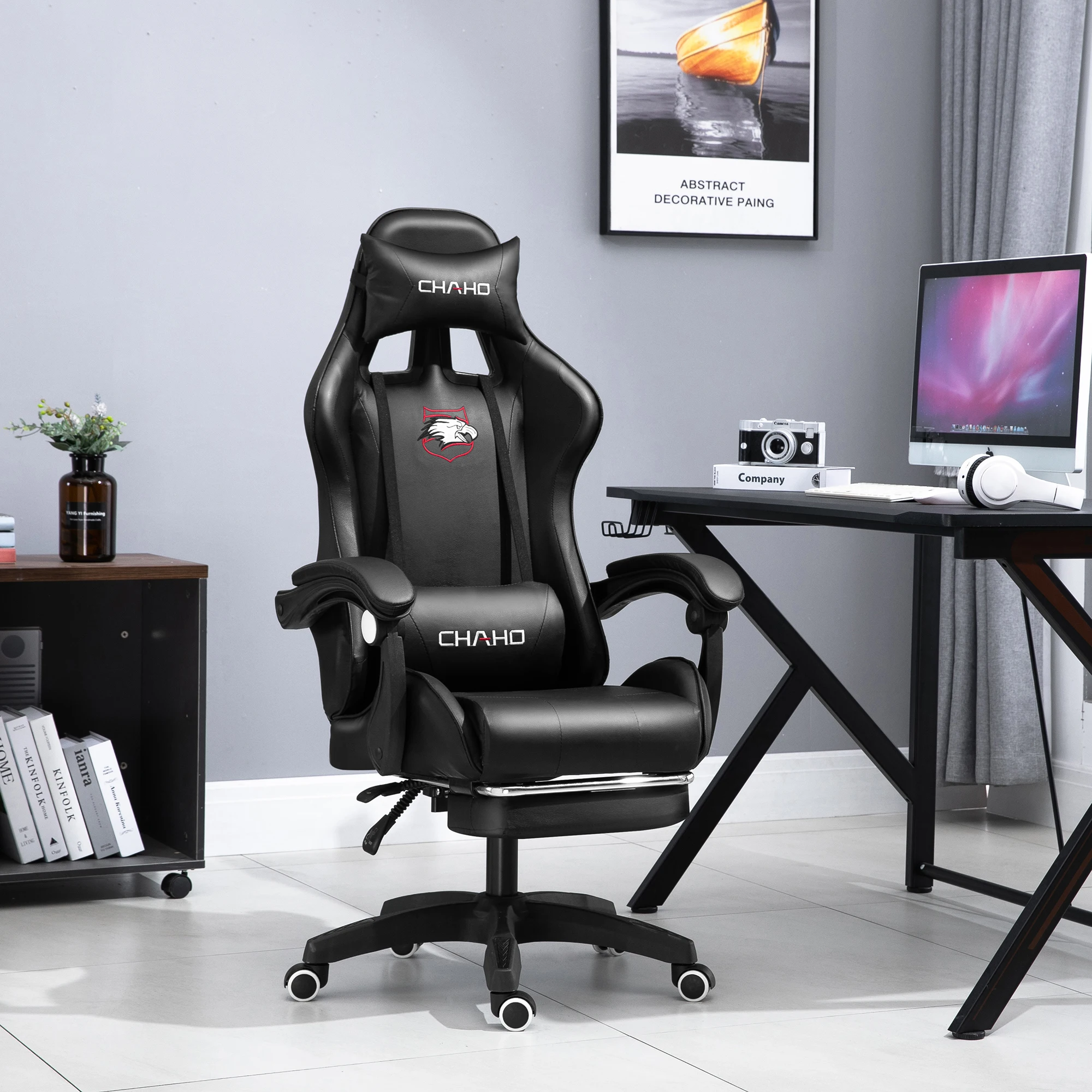 gaming chair computer home office red scorpion pc racing game modern luxury high quality chairs cheapest with optional footrest