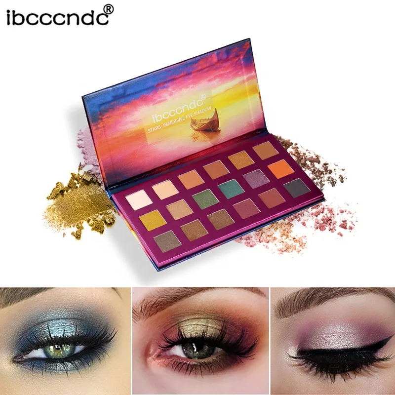 High Pigmented Cosmetics vegan and cruelty free eye shadow Glitter private label Custom Makeup Eyeshadow Palette