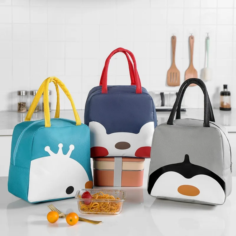 Lunch Bag Cooler Thermal Kids Cooler Bag Custom Food Delivery Waterproof  High Quality Oxford shoulder soft bag