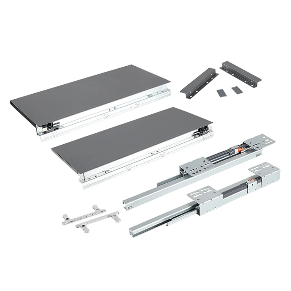 Metal steel double wall drawer tandem box