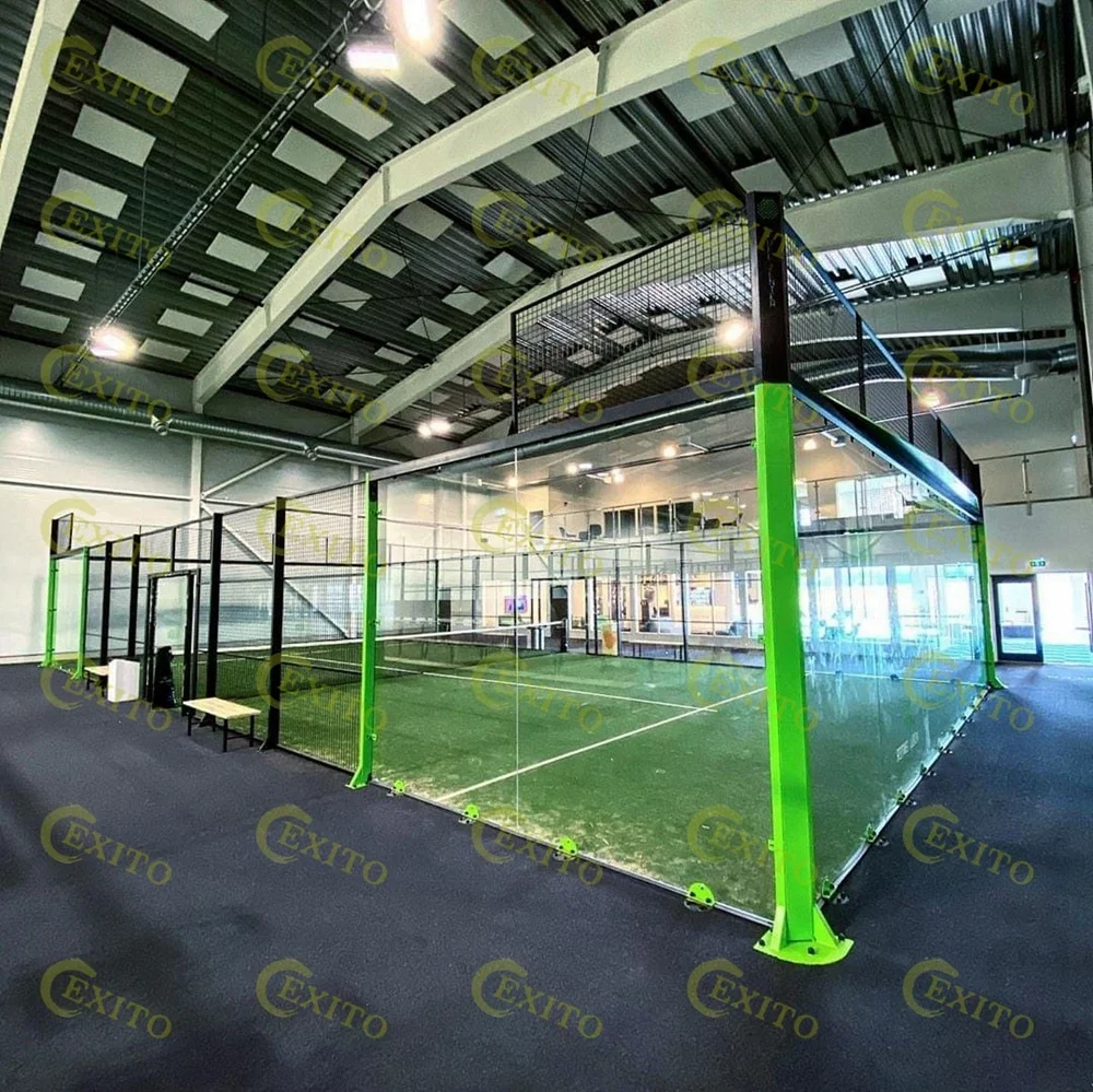 EXITO paddle tennis court roof and padel court grass customizable padel roof PVDF cover