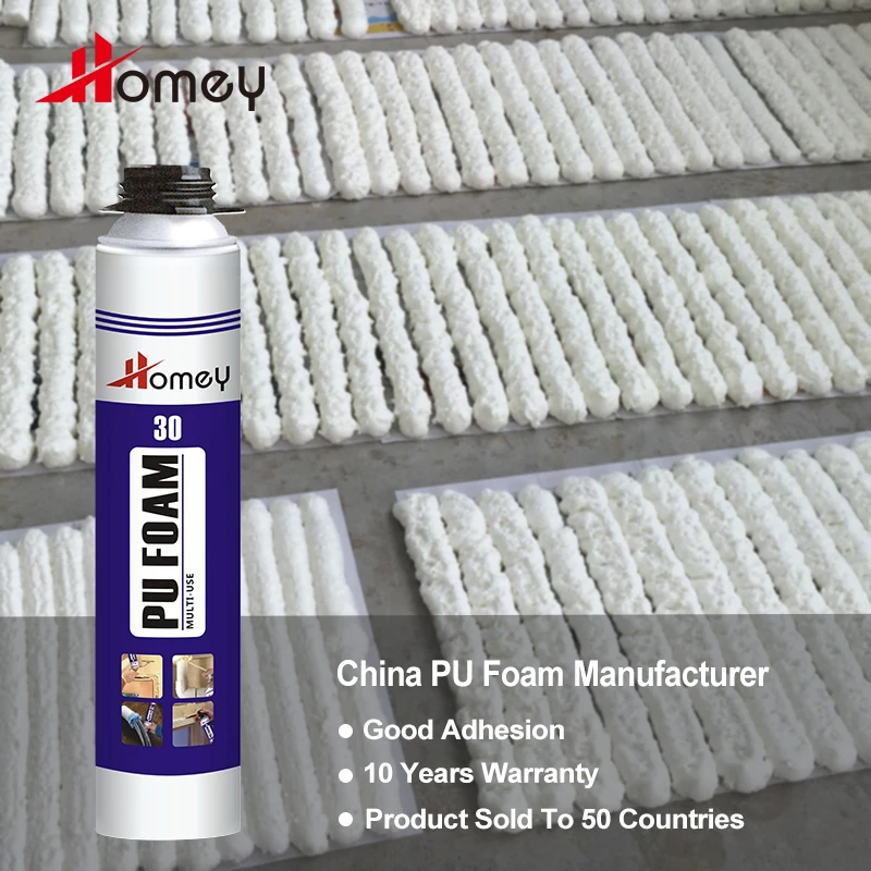 Homey Factory Russian PU Spray Foam Insulation Gun Exporters Polyurethane Foam