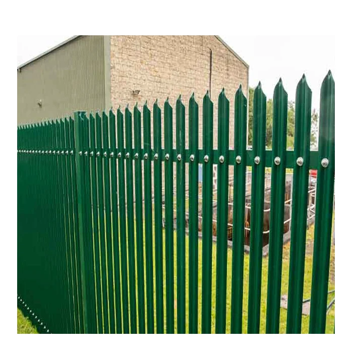 Factory price stainless steel hot dipped galvanized palisade fence black aluminium palisade fencing