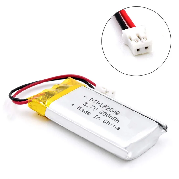 DTP102040 Lithium Ion Rechargeable Battery with CE/MSDS 3.7V Lipo 750mah