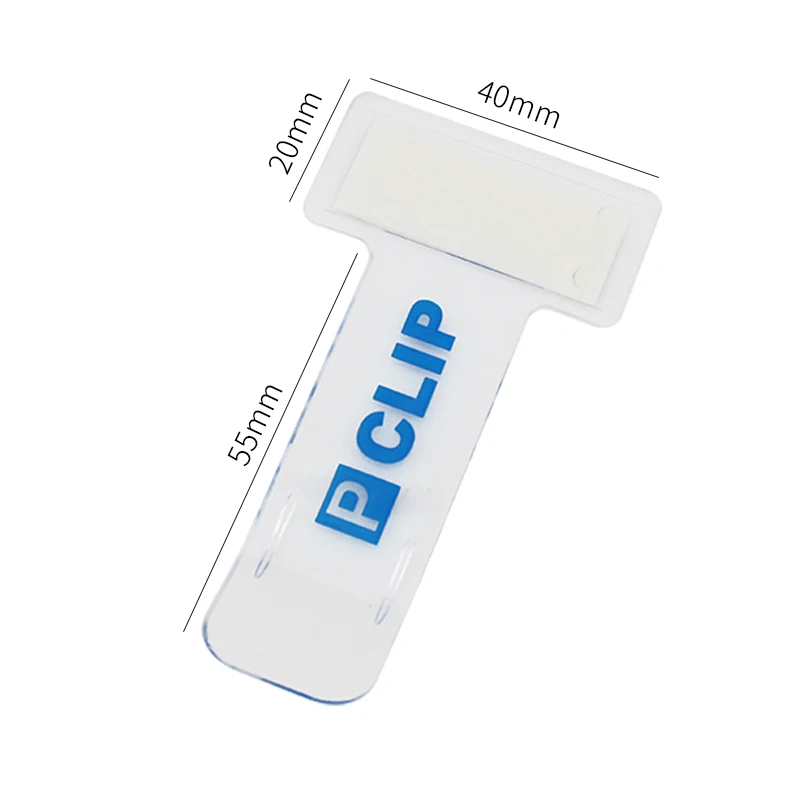 Transparent  Car Parking Ticket clip  custom logo printing Invoice Windscreen Window Tickets holder with Adhesive Tape