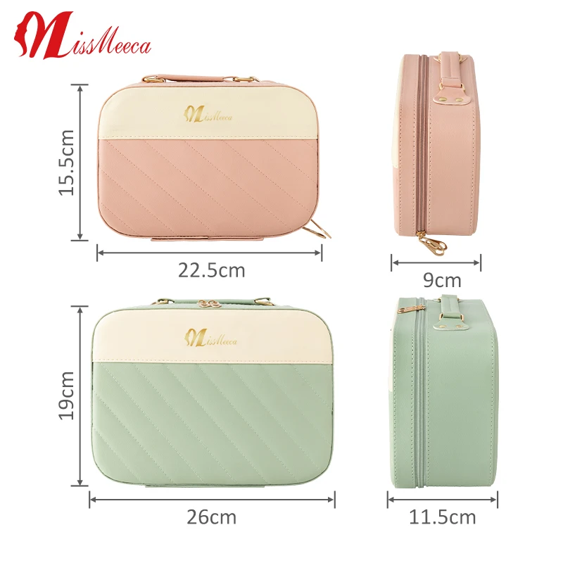 Espejo Decorativo Espejo Con Luz Cosmetic Case With Mirrors Sets Professional Compact Lighted Makeup Bag Mirror