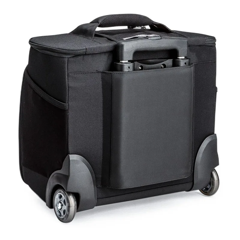trolley travel camera case waterproof professional wheeled laptop camera bag photography suitcase