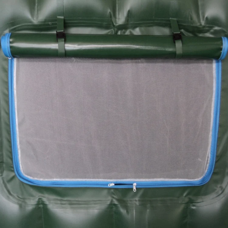 Double layers outdoor inflatable heated camping tent, inflatable winter tent for sale