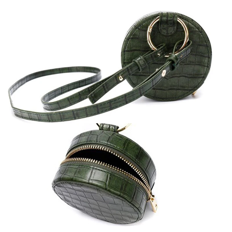 2022 Custom Animal PU Leather Mini Round Coin Bag Wallet For Women Pouch Purse