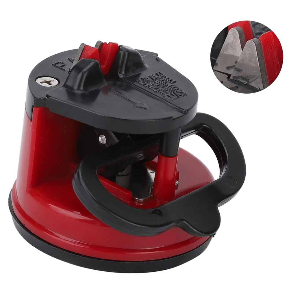 KITCHENCARE Wholesale Manual Knife Scissors Sharpener Tool Grinder Tungsten Kitchen Knives Sharpener with Suction