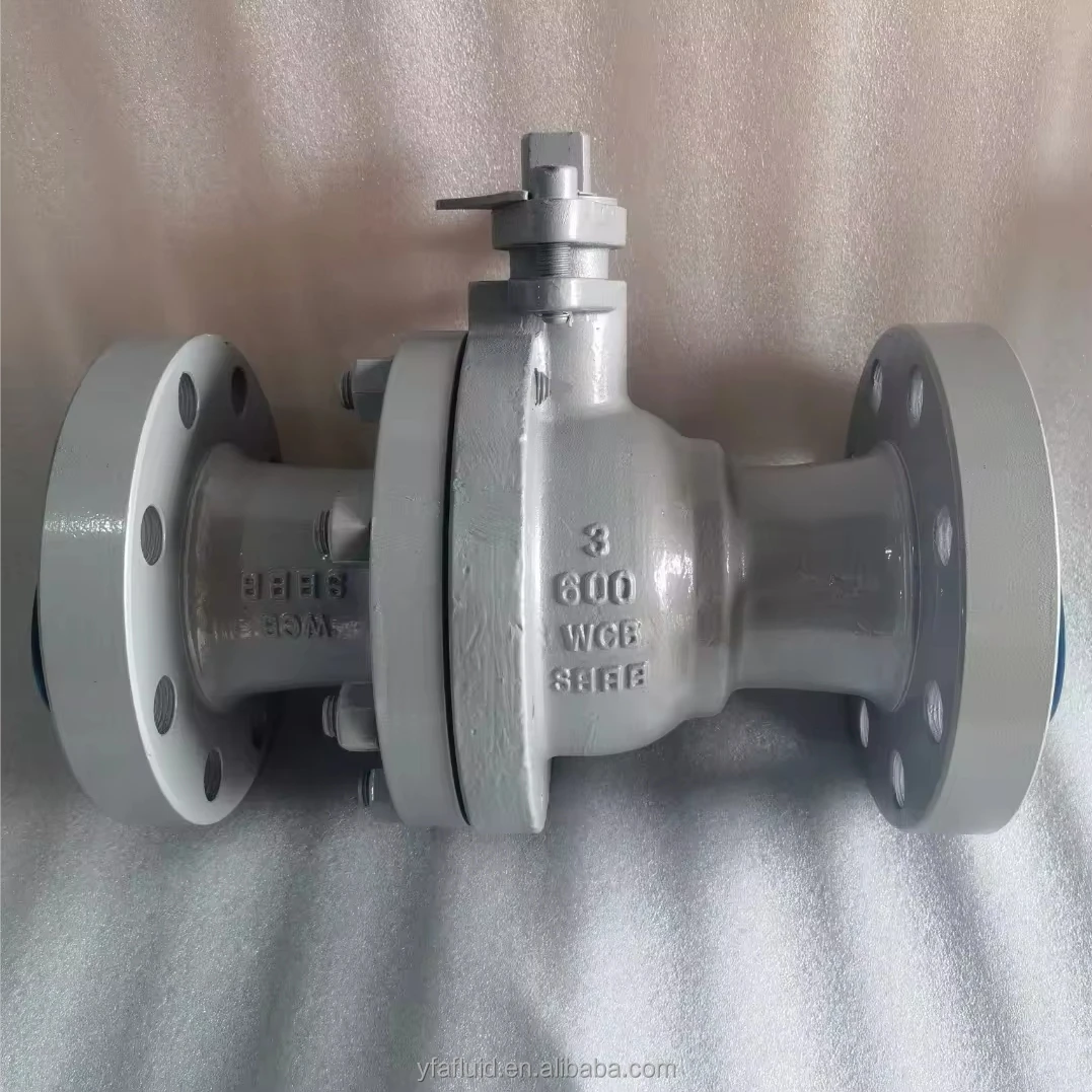 Ball Valve Standard Carbon Steel WCB 2 Way Floating Type Manual Flanged Ball Valve 2 PCS float ball valve