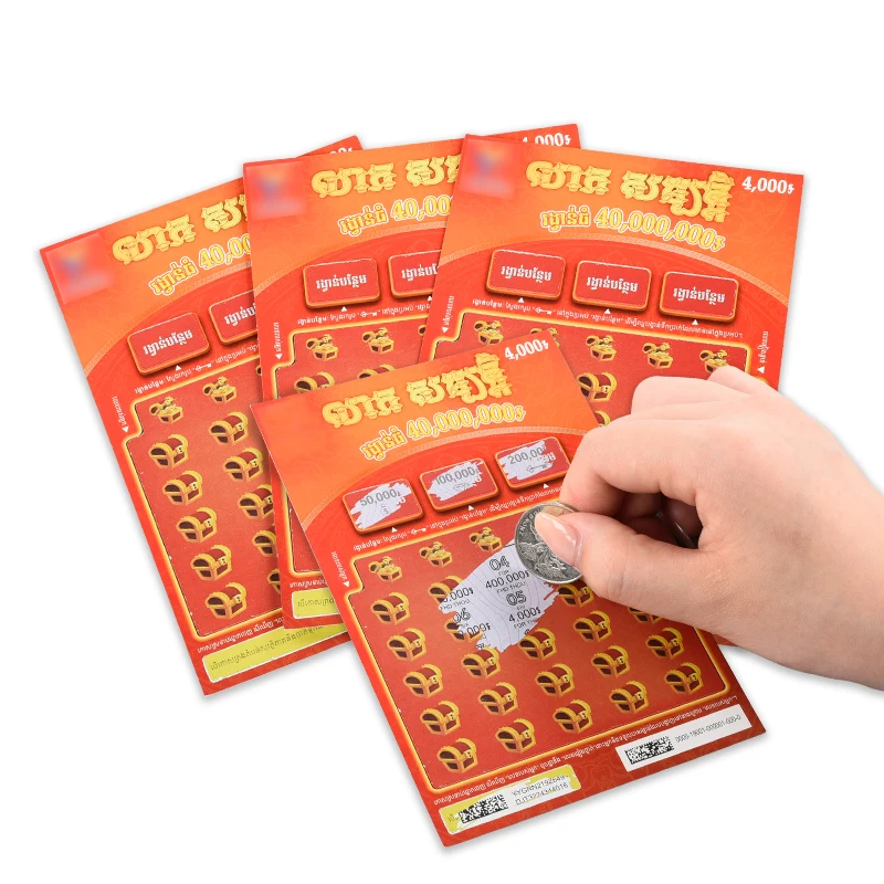 Lottery High Definition digital Printing Wholesale Data Variable wholesale scratch off lottery card