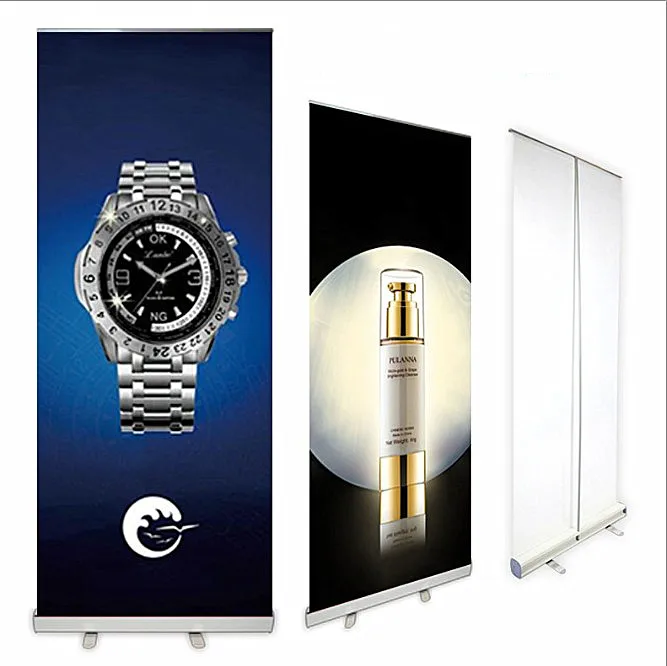 Portable Retractable Plastic Roll Up Banner Stand