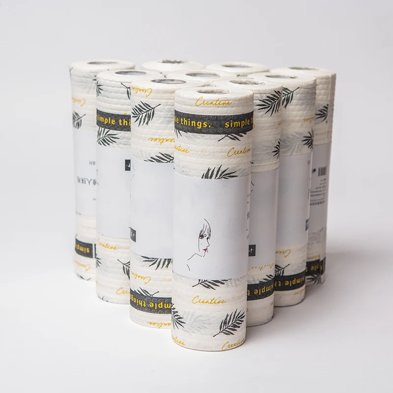kitchen tissue shop towels roll dry wipes roll disposable lazy rags cleaning wipes kitchen cloth dish towel