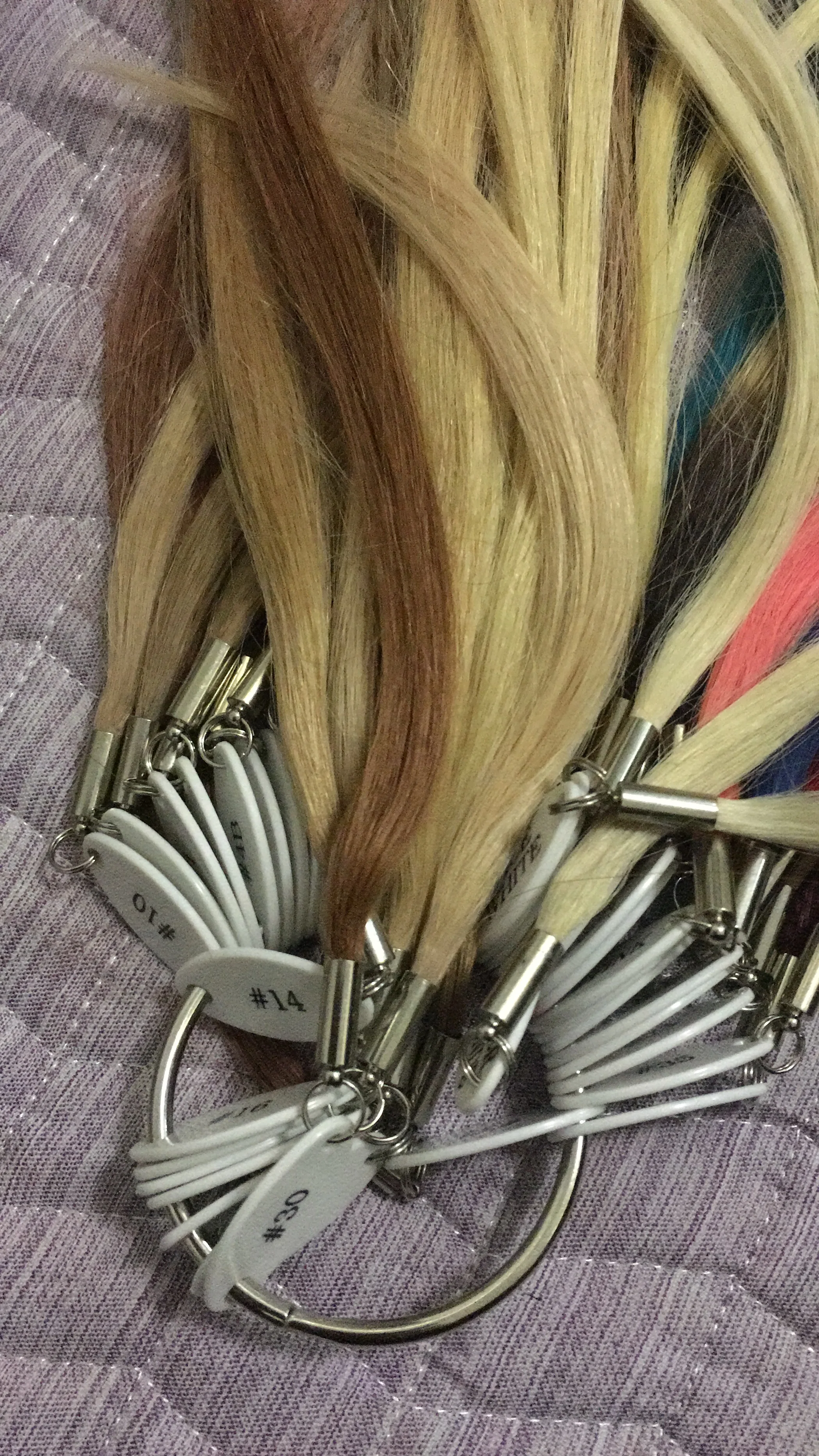 100% Remy Virgin Asian Human Hair Hairdresser  Color Ring Color Chart