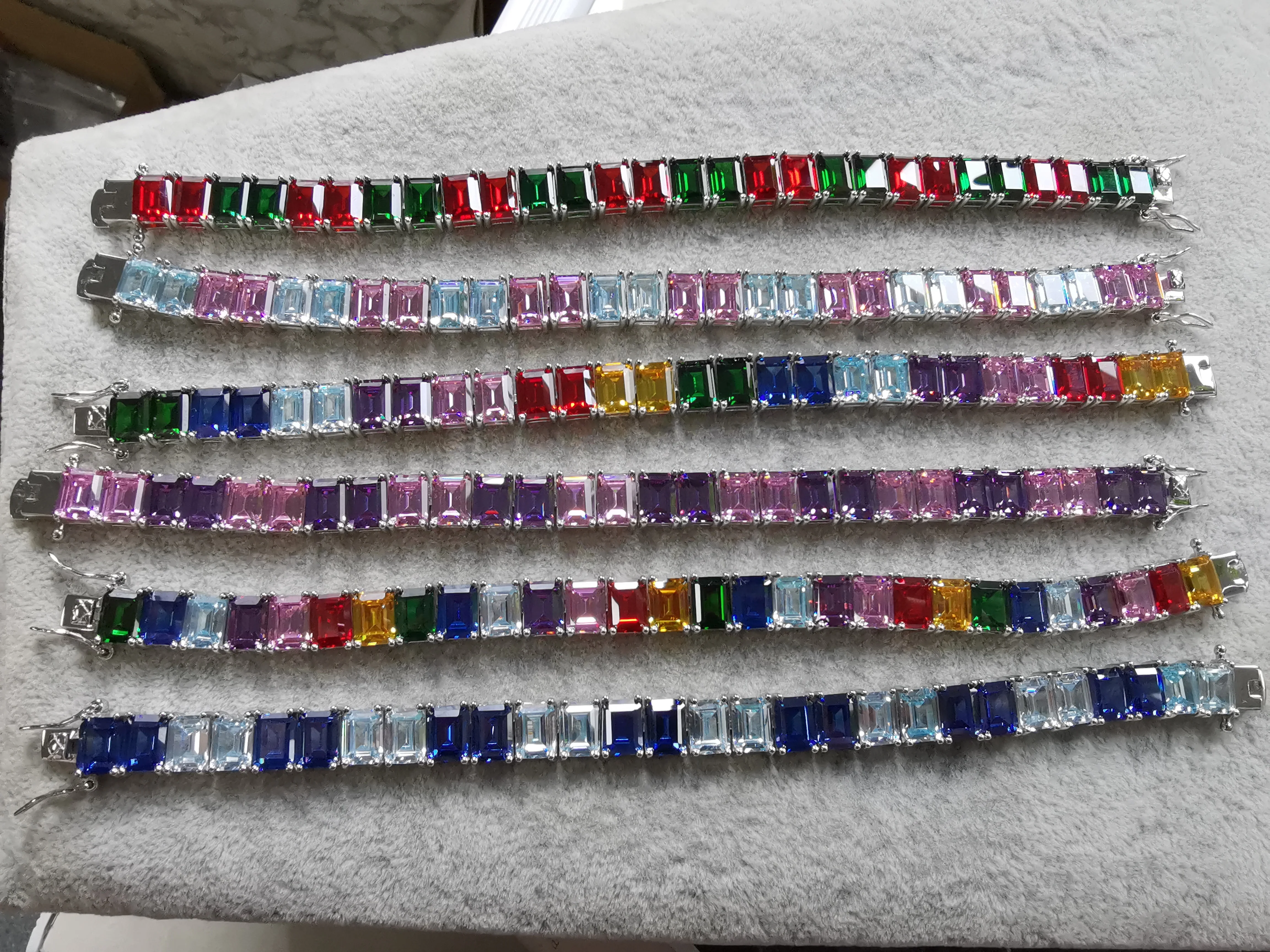 Custom 925 sterling silver women bracelet ,18k gold plated Jewerly adjustable size bracelet for women with CZ