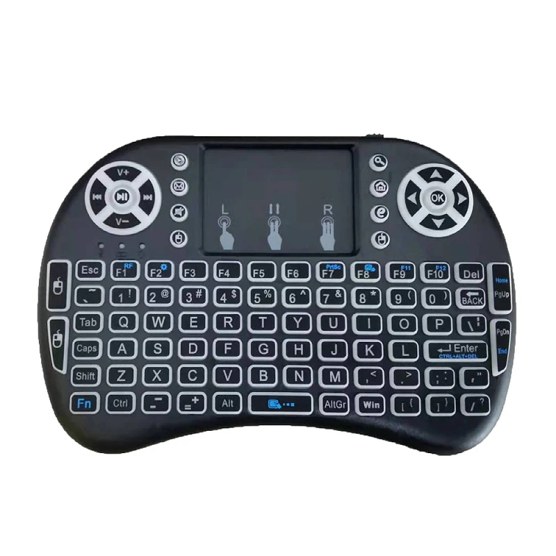 i8 Keyboard Wireless Mini 2.4G Hz Flying Mouse Touchpad Digital Computer Seven-Color Backlit Marquee