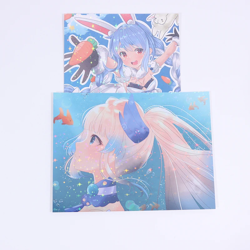 Vigreat Low MOQ Custom Your Own Design Anime Posters Cute Hologram Cartoon Poster