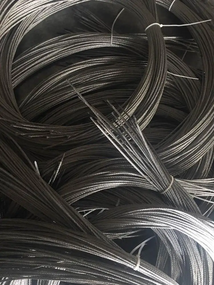 China Manufacture Zinc Plated Galvanized Lifting Steel Wire Rope Cable Sling