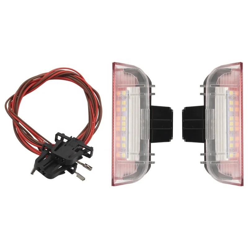 Car LED Door Warning Light Welcome Projector For Golf 6 7 MK5 MK6 Sagitar B6 B7 CC Scirocco DC12V Auto Interior Decoration Lamps