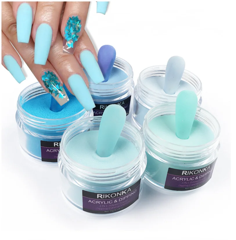 39 Pcs Colorful Nail Acrylic Powder Include Clear Acrylic Powder Extendable Carved Nail Powder