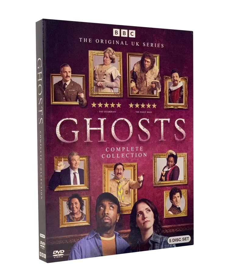 dvd movie collection films tv  complete dvd series Ghosts The Complete Series  Season 1-5  5dvd Film Disk Duplication Printing