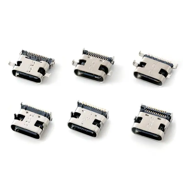 smt type-c usb female connectors 16pins right angle smd usb c connector for PCB