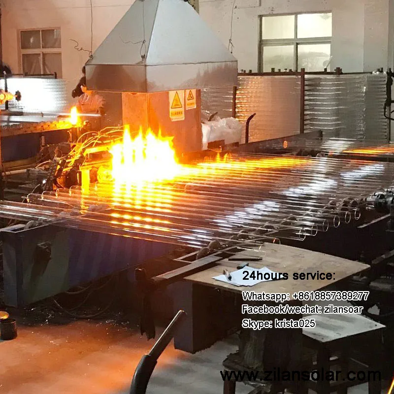 Solar water heater with assistant tank and thermometer