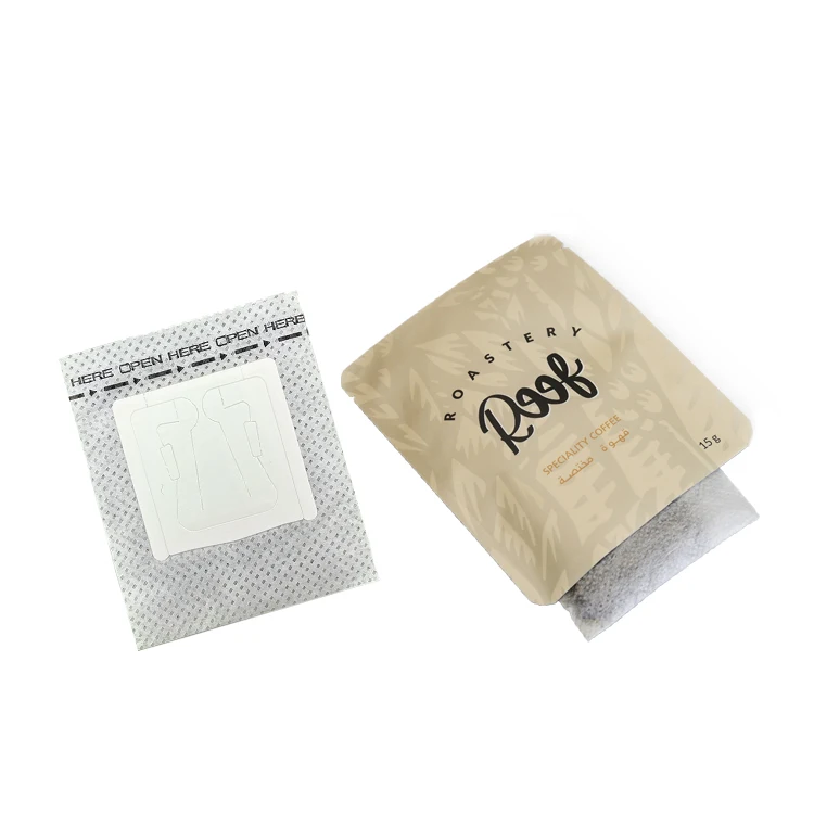 Durable and Customizable Empty Drip Coffee Bags Made with Non-Woven Material for Perfect Coffee Brewing Every Time