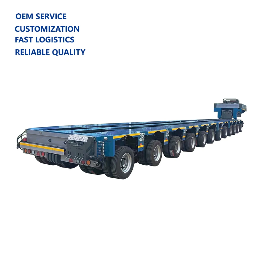 10 lines 20 Axles  Tons Hydraulic Modular Transporter Trailer Truck
