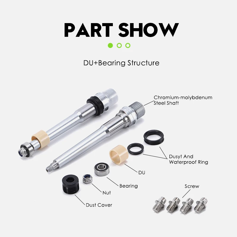 2024 new NT Waterproof Bike Pedal Double Color Aluminum Alloy DU Bearing Bicycle Pedals